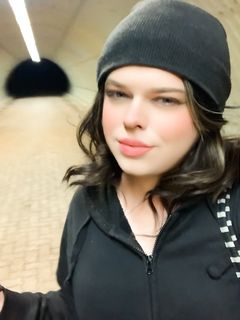 Sissy gets naked and dirty in public train station underpass