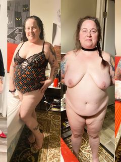 Slut Wife Anne Dressed to Undressed