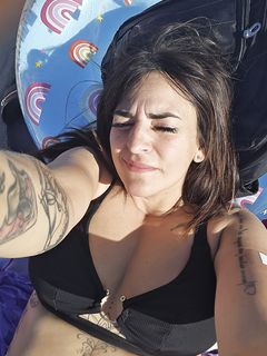 Vanessa at the beach