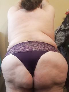 Denise Dube fat ass and ID card with her pussy exposed