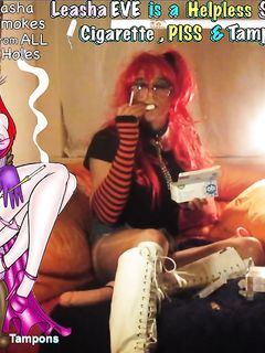 Sissy Tampon Smoking Whore