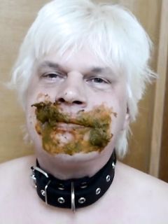 Toilet slave named Armands Lusis from Latvia as scat model