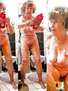Alte Frau nackt