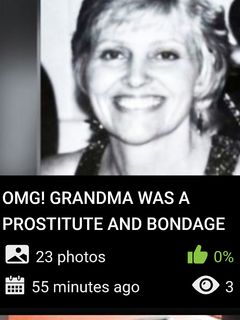 Obscene pics when GRANDMA WAS A BONDAGE MODEL
