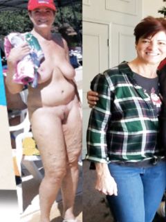 Clothed/unclothed mature women