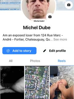Michel dube Facebook account exposed as a loser