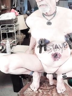 tony displayed naked as a sissy faggot male  2