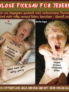 Geile Inge - schamlose Ficksau für alle