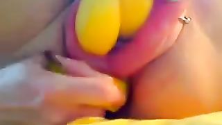 Extreme pumped pussy fisting and bizarre insertions