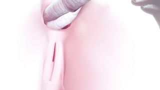 Animated video game babe goes for hardcore ass drilling