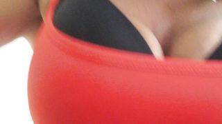 Italian big tits hairy pussy riding cock in a hotel