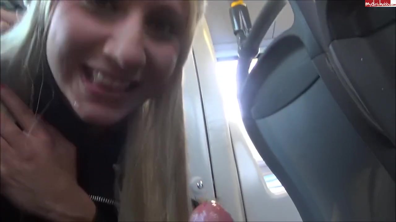Hot Blonde Gives Blowjob and Fucks In a Bus
