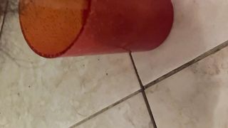 Pissing in a cup