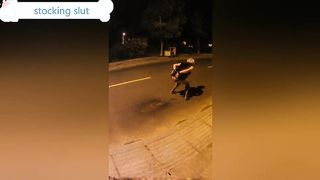 slut self-bondage enema and excreted in public 4