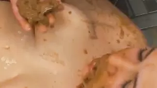 Betty Screws the Crew HOT SCAT FACE! SWALLOWING PRO!