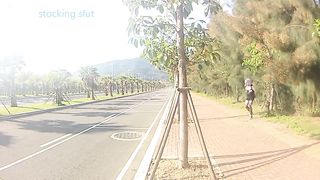 bondage SLUT morning exercises 2