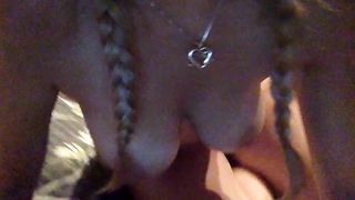 Amateur Blonde's Tits Bouncing while Taking Dick from Behind