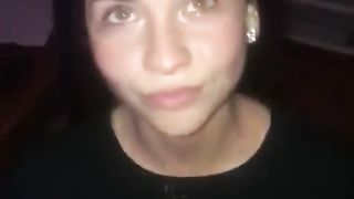 Gorgeous babe Thront training