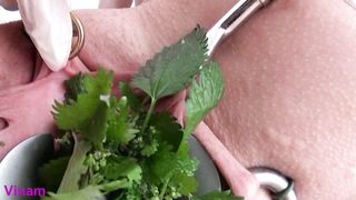Nettles in pussy and peehole