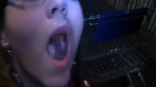 double blowjob at the supermarket