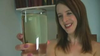 Girls drinking their own piss from containers (3 hours huge compilation)