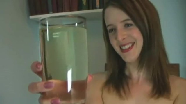Asian Girl Drinking Piss