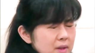 Asian hard face slapping