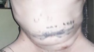 I put on a condom for the first time and masturbate