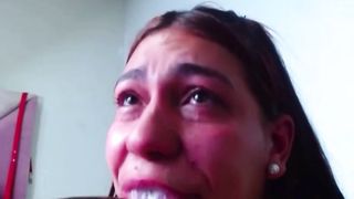 Deepthroat dildo with anal play