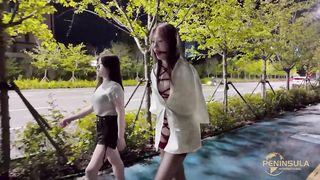 Chinese Girl outdoor exhibitionism BDSM Training 31