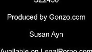 Watch these filthy sluts pee & take it up the ass in a nasty gangbang