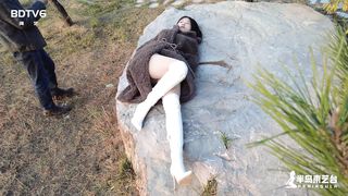 Chinese Girl outdoor exhibitionism BDSM Training 36