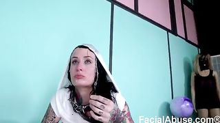 Watch this kinky slut get dominated and fucked hard while pissing and gagging