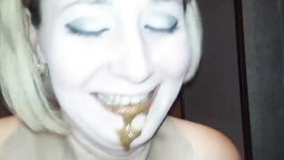 Worms and scat eating Worms and scat eating