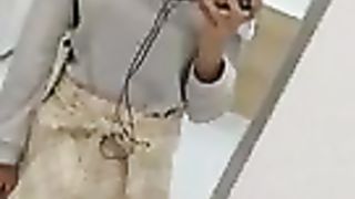 Tranny schoolgirl with something very pleasant on her cock