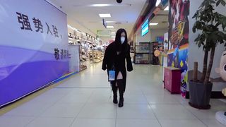 Chinese Girl outdoor exhibitionism BDSM Training 65