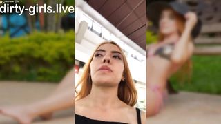 Teen public vomit and pee in mall