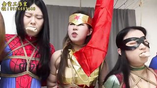 Tied up lesbians serving each other 33