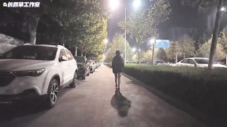 Chinese Girl outdoor exhibitionism BDSM Training 74