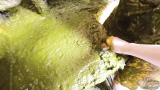 Girlfriend's Cowshed Tour - Couple in Cowshit