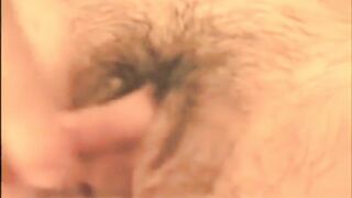 Amateur pumping abnormally huge clit