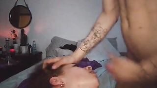 Teen redhead drinks piss