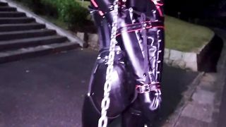 Chinese Girl outdoor exhibitionism BDSM Training 131