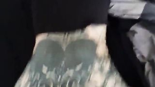 Sarah gets high from an anal plug in her ass