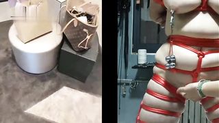 Tied up lesbians serving each other 104