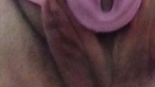 penis and testicles pressed into abdominal cavity with nedative chastity 2