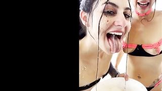 Kaitlyn Katsaros enjoys a wild deepthroat orgy with multiple puke-dwelling sluts