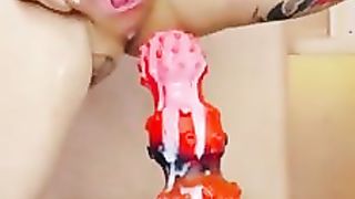 Little pussy big toys