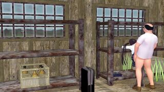 Older man takes advantage at the bus stop