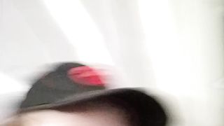 Playing with my cock on the train